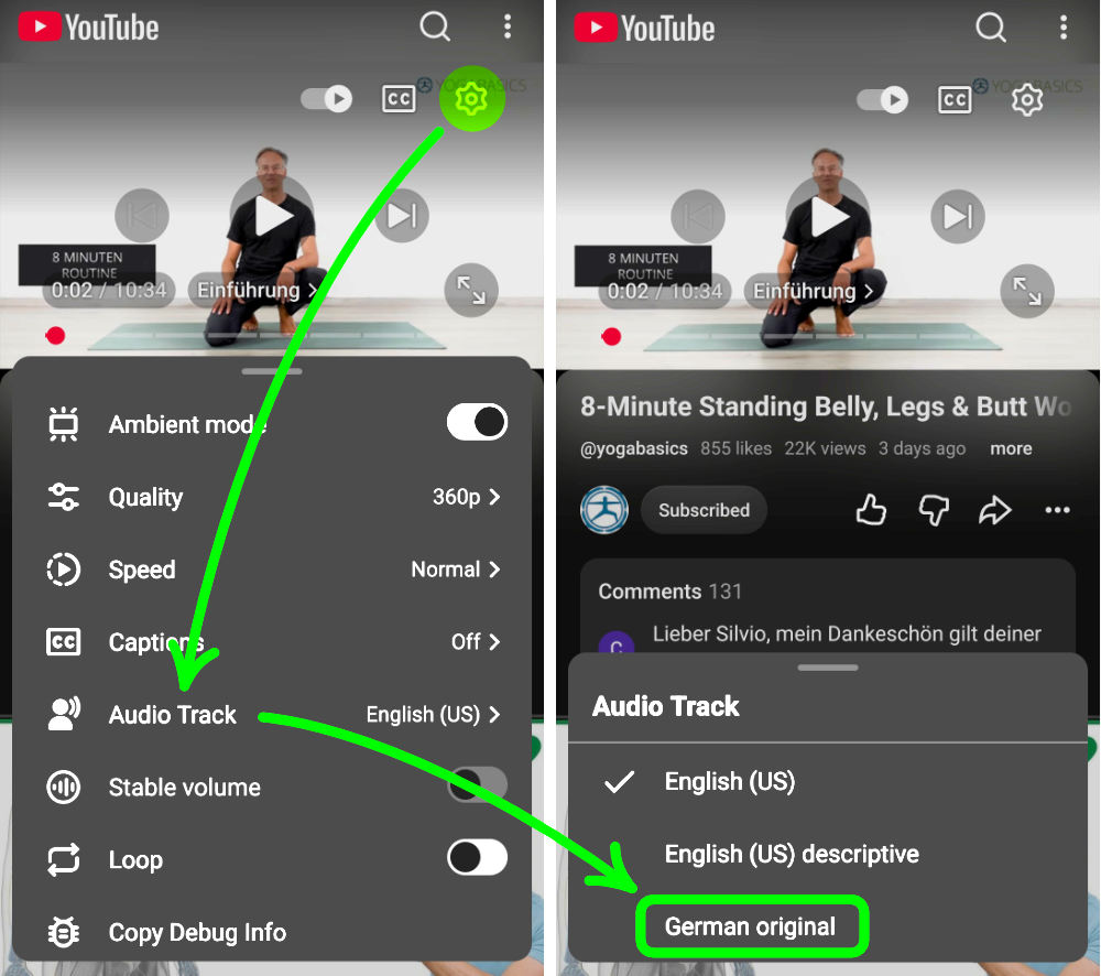 Youtube auf Deutsch Handy Smartphone Telefon Youtube auf Deutsch Handy Smartphone Telefon